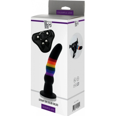 Dream Toys Colourful Love Strap On Solid – Zboží Dáma