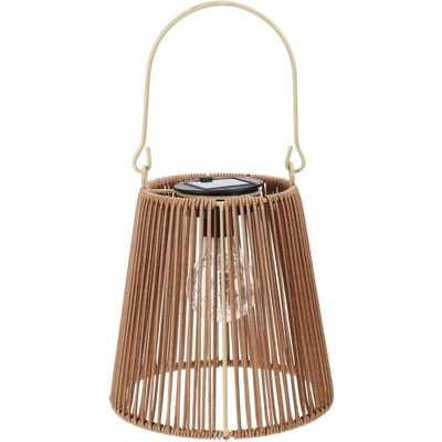 SOLAR LED Lampa polypropylen 180x180x210mm solární na zavěšení, přírodní