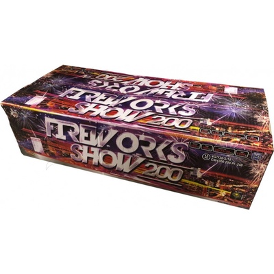 Kompaktný 200 ran 20,25,30 mm Ohňostroj 200