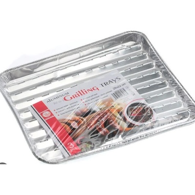 Alu grilovací miska 23 x 34.5 cm 3 ks