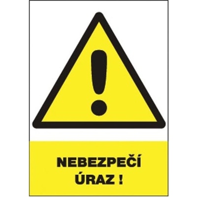 ČERVA Tabulka bezpečnostní - Nebezpečí úrazu 9903000799999