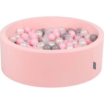 Divio suchý bazén 90x30 cm růžový + 200 míčků