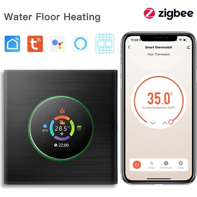 BSEED Zigbee otočný termostat Černá Voda