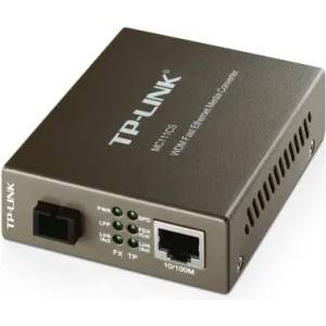TP-Link Конвертор TP-LINK MC111CS, 10-100M RJ45 към 100M SM SC влакно, Tx1550- Rx1310nm,