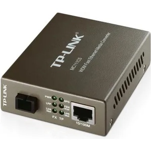 TP-Link Конвертор TP-LINK MC111CS, 10-100M RJ45 към 100M SM SC влакно, Tx1550- Rx1310nm,