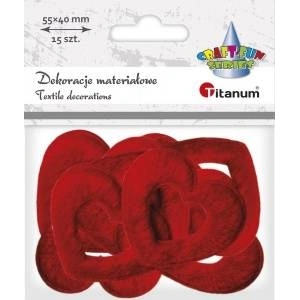 TITANUM Craft-Fun Series Heart Fabric Decoration (BY163)