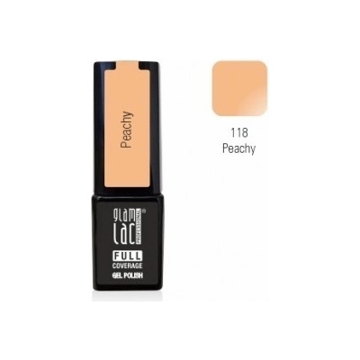 GlamLac Gel lak oranžový 118 Peachy 6 ml
