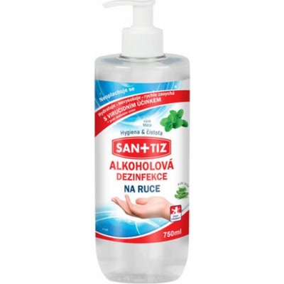 SANITIZ alkoholová dezinfekcia na ruky mäta 750 ml