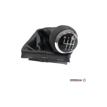 Paolo Топка за скоростен лост с маншон съвместима с Audi A4/B8 08-13 с 6 скорости