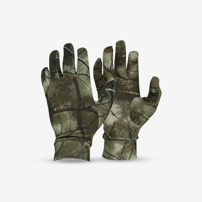 Solognac Poľovnícke tenké 100 strečové maskovanie Treemetic khaki