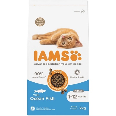 IAMS Cat Kitten Ocean Fish granule pro koťata 10 kg