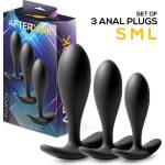 Afterdark Pimpox Set of 3 Anal Plugs Black