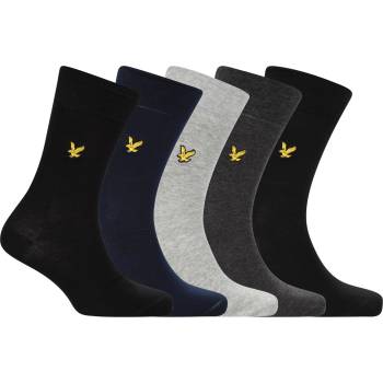 Lyle and Scott Чорапи Lyle and Scott Men's Core Crew Socks - Black/Peact/Gry