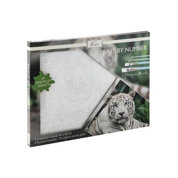 Malovaní podle čísel Bílý tygr