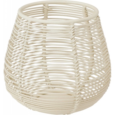 Home Styling Collection Svícen na tealight, kovový, 10 x 9 cm bílá