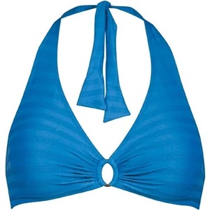 Lidea Дамско бикини горнище Lidea Women's Linear Code Halter Bikini Top - Wave Blue - размер 36 (150-6302-0111)