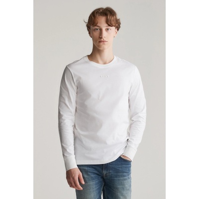 Gant Slim 3D Logo LS t-shirt White