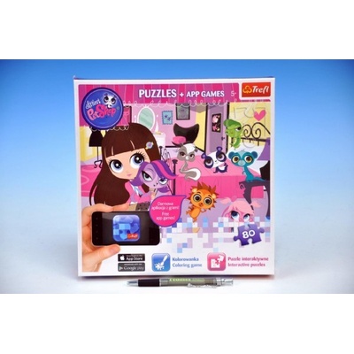 Trefl + APP games 75101 Little Pet Shop 80 dílků