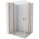 Mexen Mist Duo отваряема душ кабина 85 x 80 см, прозрачна, четкана мед - 8A4-085-080-65-00 (8A4-085-080-65-00)