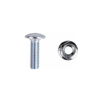 Baks Mushroom screw + barbed collar cap SGK M6x20 903100 /100pcs, /