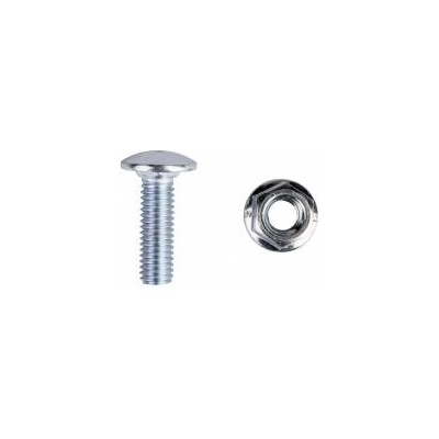 Baks Mushroom screw + barbed collar cap SGK M6x20 903100 /100pcs, /