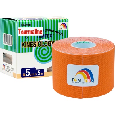 Temtex kinesio tape Tourmaline oranžová 5 cm x 5 m