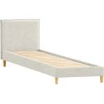 ROPEZ Светлосиво единично легло 90x200 cm тапицирано с включена подматрачна рамка Tina - Ropez (Tina 90x200 z stelażem tk. Solid 03)