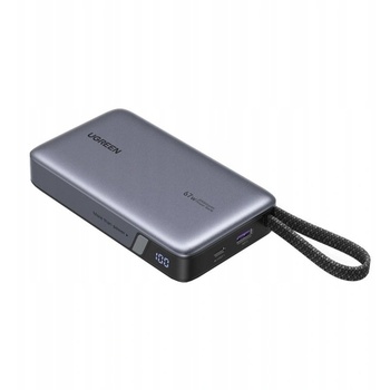 UGREEN PB550 20000mAh 67W преносимо зарядно устройство с вграден USB-C кабел (55996B)
