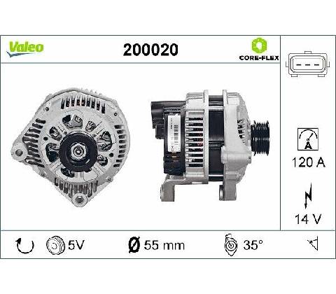 Alternátor VALEO 200020