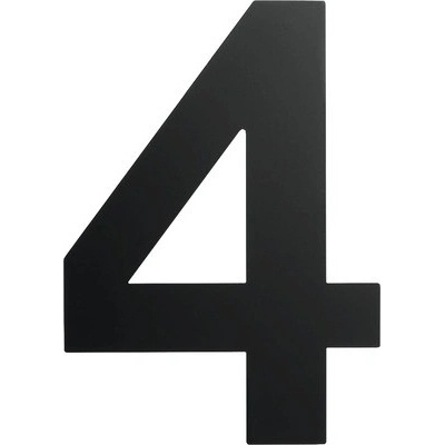 Domové číslo "4" čierne 15 cm