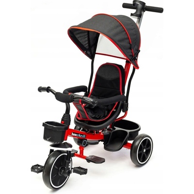 Bauerkraft otočná 2v1 kočík červený