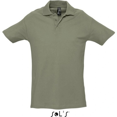 Pánská bavlněná polokošile Spring khaki