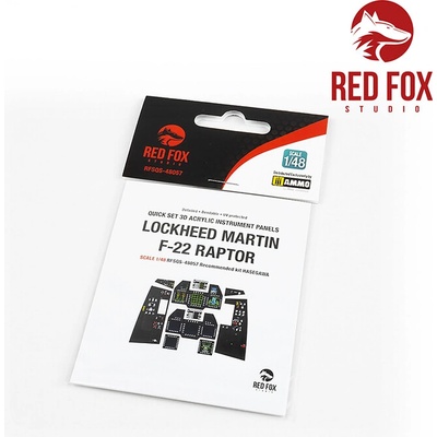 Hasegawa Red Fox Studio Kft. F-22 Raptor for kit 1:48
