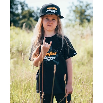 METALSHOP тениска метална на децата - Черен - metalshop - 61-033-036 3-4