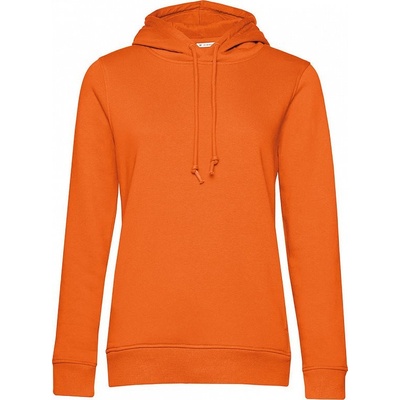 B&C dámská mikina s kapucňou Organic women oranžová