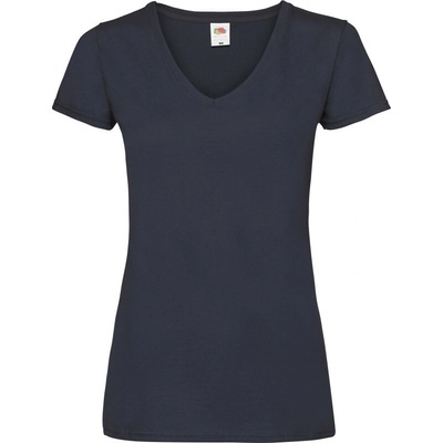Fruit of the Loom Tričko Lady-Fit Valueweight V-Neck T s výstřihem do V krátký rukáv dámské COT-161398a3900 Slunečnice