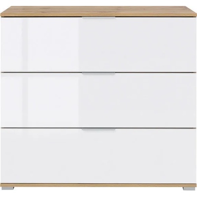 Black Red White Скрин с три чекмеджета zele kom3s