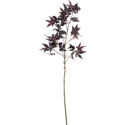 House Doctor Umělá květina Maple Burgundy 90 cm, červená barva, plast