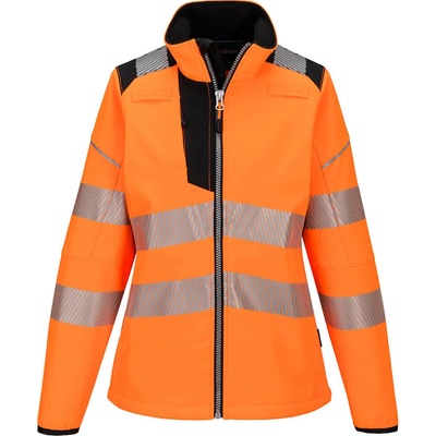 Portwest PW381 Dámsky softshell PW3 Hi-Vis oranžová čierna