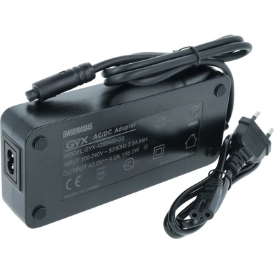 VHBW Nabíjačka pre elektrobicykle Yamaha / Haibike / Winora, 36V / 42V / 4,0A / špeciálny konektor 4-pin - neoriginálne