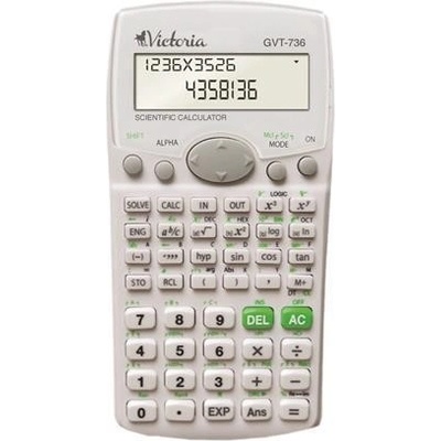 VICTORIA OFFICE Kalkulačka vědecká "GVT-736", bílá, 283 funkcí, VICTORIA
