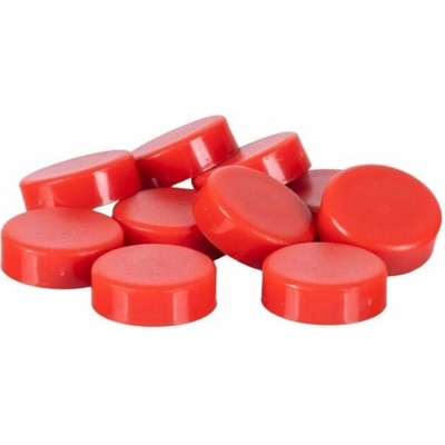 Q-CONNECT Magnety okrúhle, 20 mm, 10 ks, červene
