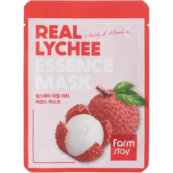 Farmstay Real Lychee Essence Mask - Ревитализираща маска с екстракт от личи 1бр/23мл