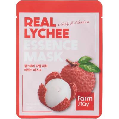 Farmstay Real Lychee Essence Mask - Ревитализираща маска с екстракт от личи 1бр/23мл