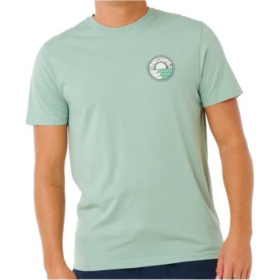 Rip Curl Мъжка тениска Rip Curl Pacific Rinse Stacked Tee T-shirt - Aloe (216-7706-0114)
