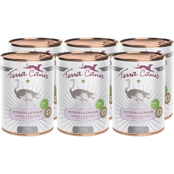 Terra Canis Хипоалергенен Страус и пастърнак 6 x 400 г