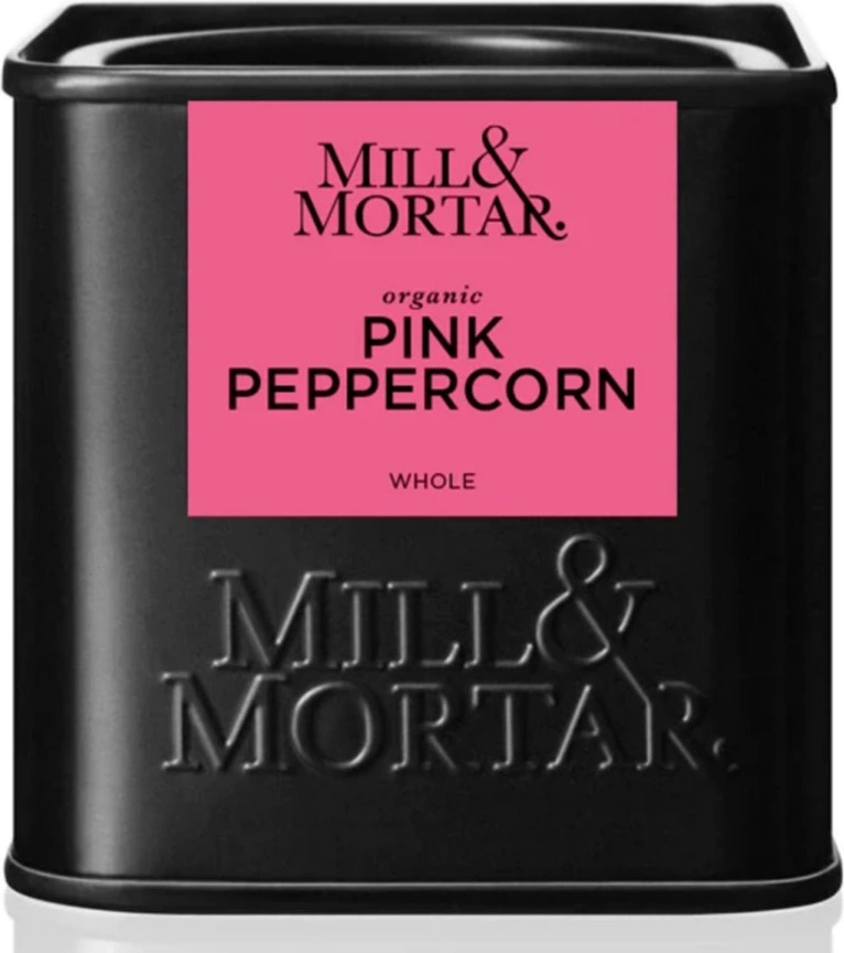 Mill & Mortar Органичен розов пипер на зърна 25 г, цял, Mill & Mortar (MM11109)