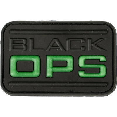 KOMBAT Nášivka BLACK OPS plast ČIERNA