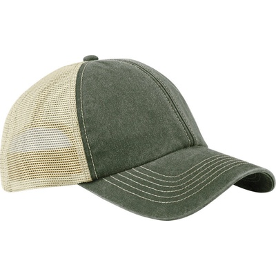Beechfield B 672 Vintage Trucker 6 panelová COT530672al399-vintage oli Olivová vintage-stone