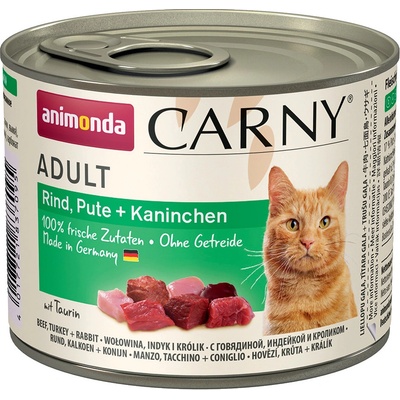 Animonda Carny Adult hovädzie, morka, králik 6 x 200 g